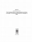 The Combined Effect of Advertisement and News Coverage in the Mexican Presidential Campaign of 2000 / U. Beltrán Cover Page