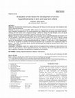 Research paper thumbnail of Evaluation of risk factors for development of severe hyperbilirubinemia in term and near term infants in the last decade