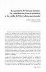 Research paper thumbnail of La quimera del "mezzo termine": La contribución franco-británica a la caída del absolutismo peninsular