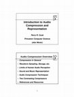 Introduction to Audio Compression and Representation Cover Page