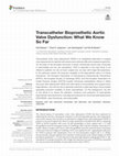 Research paper thumbnail of Transcatheter Bioprosthetic Aortic Valve Dysfunction: What We Know So Far