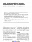 Delayed Salicylate Toxicity at 35 Hours Without Early Manifestations Following a Single Salicylate Ingestion Cover Page