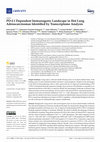 Research paper thumbnail of PD-L1 Dependent Immunogenic Landscape in Hot Lung Adenocarcinomas Identified by Transcriptome Analysis