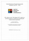 Research paper thumbnail of How others see me: The change in EU’s status as a security provider as a result of its role during the Iranian nuclear negotiations