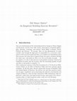 Research paper thumbnail of Did Money Matter? An Empirical Modeling Exercise Revisited