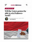 Research paper thumbnail of Will the Voters protest be able to win Prabowo-Sandi?