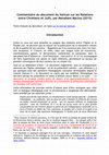 Commentaire du document du Vatican sur les Relations entre Chrétiens et Juifs (déc. 2015) MàJ 07-08-19 Cover Page