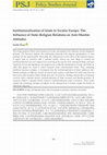 Kaya, Serdar. 2019. "Institutionalization of Islam in Secular Europe: The Influence of State-Religion Relations on Anti-Muslim Attitudes." Policy Studies Journal 47(3): 793-818. Cover Page