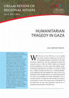 ORSAM Policy Brief 8, Halil İbrahim Yenigün, Humanitarian Tragedy in Gaza Cover Page