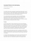 Research paper thumbnail of Inconsistent Policies for the Arab Uprising