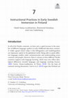 Research paper thumbnail of Instructional Practices in Early Swedish Immersion in Finland