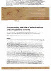 Research paper thumbnail of Sustainability, the role of animal welfare and silvopastoral systems