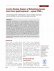 Research paper thumbnail of In silico Docking Analysis of Active Biomolecules from Cissus quadrangularis L. against PPAR-γ