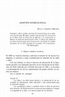 Research paper thumbnail of ADOPCIÓN INTERNACIONAL