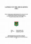 LAPORAN ON THE JOB LEARNING (OJL Cover Page