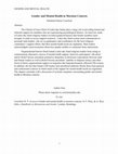 Research paper thumbnail of Gender and Mental Health in Mormon Contexts