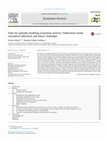 Research paper thumbnail of Tools for spatially modeling ecosystem services: Publication trends, conceptual reflections and future challenges