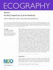 Research paper thumbnail of The effect of fragment area on site-level biodiversity