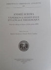 Research paper thumbnail of ORIENTALIA CHRISTIANA ANALECTA 306 ------- ANDRÉ SCRIMA EXPÉRIENCE SPIRITUELLE ET LANGAGE THÉOLOGIQUE