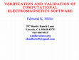 Research paper thumbnail of DL PRESENTATION-VERIFICATION AND VALIDATION OF COMPUTATIONAL ELECTROMAGNETICS SOFTWARE