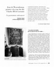 Research paper thumbnail of Jean de Wayembourg, peintre à la cour du duc Charles III de Lorraine. Un portraitiste redécouvert