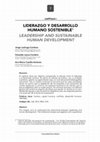 LIDERAZGO Y DESARROLLO HUMANO SOSTENIBLE Cover Page