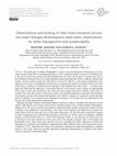 Research paper thumbnail of Observations and scaling of tidal mass transport across the lower Ganges-Brahmaputra delta plain: implications for delta management and sustainability