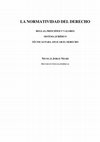 LA NORMATIVIDAD DEL DERECHO REGLAS, PRINCIPIOS Y VALORES SISTEMA JURÍDICO TÉCNICAS PARA APLICAR EL DERECHO Cover Page