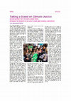 Research paper thumbnail of Taking a stand on climate justice