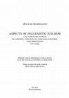 Momigliano, Aspects of Hellenistic Judaism Cover Page