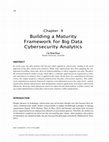 Research paper thumbnail of Building a Maturity Framework for Big Data Cybersecurity Analytics