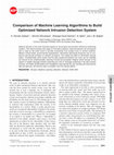 Research paper thumbnail of Comparison of Machine Learning Algorithms to Build Optimized Network Intrusion Detection System