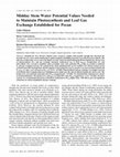 Research paper thumbnail of Midday Stem Water Potential Values Needed to Maintain Photosynthesis and Leaf Gas Exchange Established for Pecan