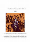 Research paper thumbnail of Fela Ransome Anikulapo Kuti Music and Ritual