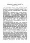 Research paper thumbnail of Mafia-Stato la trattativa continua ora