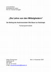 Research paper thumbnail of "Die Lehre von den Mittelgliedern". Der Beitrag des Austromarxisten Otto Bauer zur Soziologie