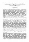 Research paper thumbnail of Il nodo strategico di Sigonella. Interventi in Africa e nuove tecnologie militari