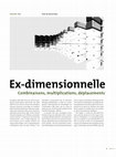 Research paper thumbnail of Ex-dimensionnelle - Combinaisons, multiplications, déplacements