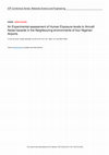 Research paper thumbnail of An Experimental-assessment of Human Exposure-levels to Aircraft Noise-hazards in the Neighbouring-environments of four Nigerian Airports