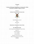 Research paper thumbnail of A Study on Performance Management as a System in B. G. Shirke Construction Technology Company Ltd. Pune