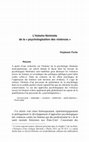 Research paper thumbnail of L’histoire féministe de la psychologisation des violences