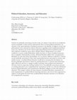 Research paper thumbnail of Political Liberalism, Autonomy, and Education