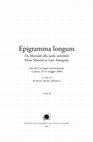 Research paper thumbnail of "Dignus maiori quem coleret titulo. Epigrammata longa in the Carmina Latina epigraphica", in: A. M. Morelli (ed.), Epigramma Longum. Da Marziale alla tarda antichità / From Martial to Late Antiquity. Atti del Convegno internazionale, Cassino, 29-31 maggio 2006, vol. 2, Cassino 2008, pp. 693-724