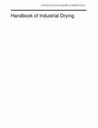 Handbook of Industrial Drying Cover Page