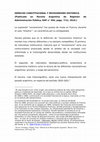 Research paper thumbnail of DERECHO CONSTITUCIONAL Y REVISIONISMO HISTÓRICO