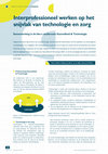 Research paper thumbnail of Interprofessioneel werken op het snijvlak van technologie en zorg: Samenwerking Hbo.