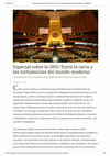 Research paper thumbnail of Entrevista para CEINASEG - Especial sobre la ONU: Entre la carta y las turbulencias del mundo moderno (2 diciembre 2019)