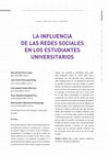 LA INFLUENCIA DE LAS REDES SOCIALES EN LOS ESTUDIANTES UNIVERSITARIOS Cover Page