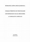 Characteristics of the English and Romanian Legal Discourse. A Comparative Approach Cover Page