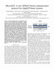 Research paper thumbnail of MicroLET: A new SDNoC-based communication protocol for chipLET-based systems